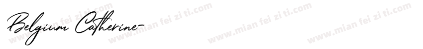 Belgium Catherine字体转换
